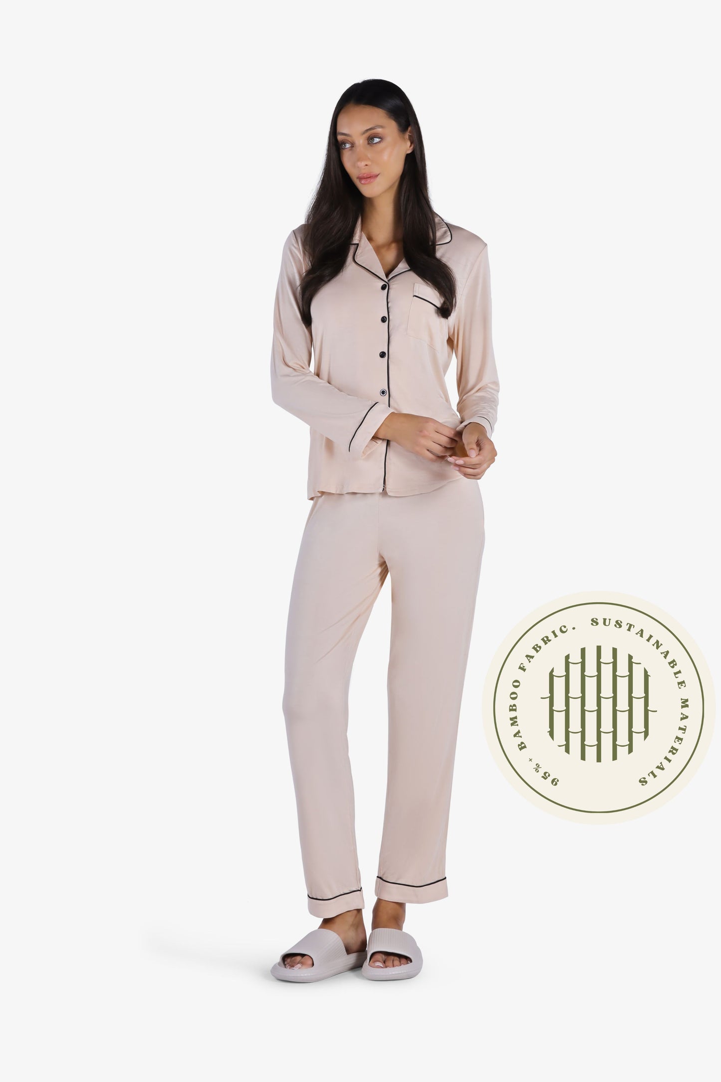 YesEco Women's Night Wear Shirt and Pant Set