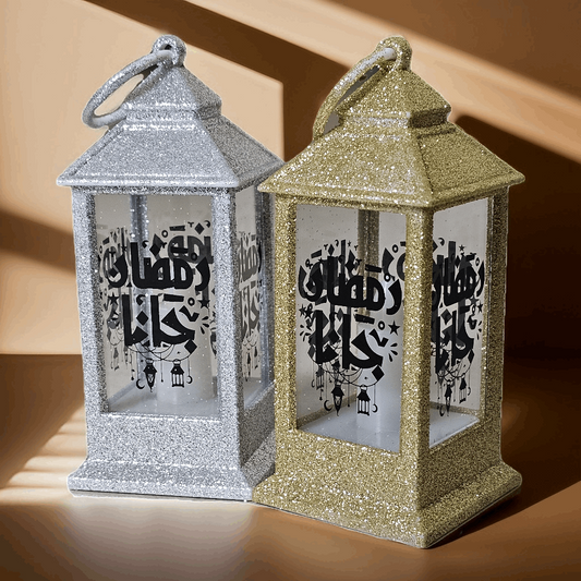 Glittery LED Ramadan Lantern
