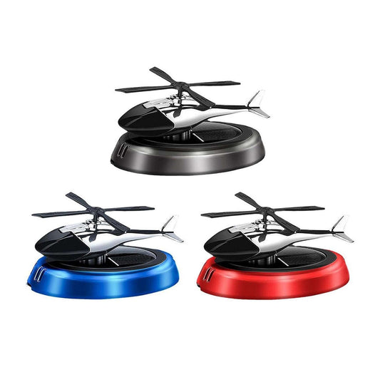 Helicopter Rotating Solar Car Perfume Air Freshener