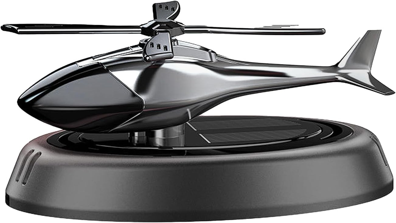 Helicopter Rotating Solar Car Perfume Air Freshener