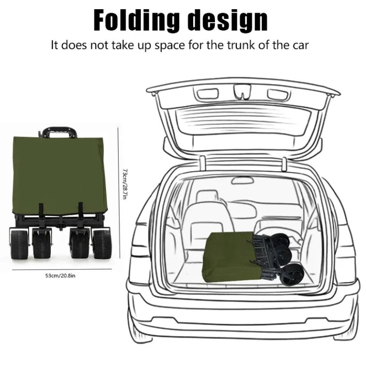 Versatile and Durable Outdoor Camping Cart Trolley