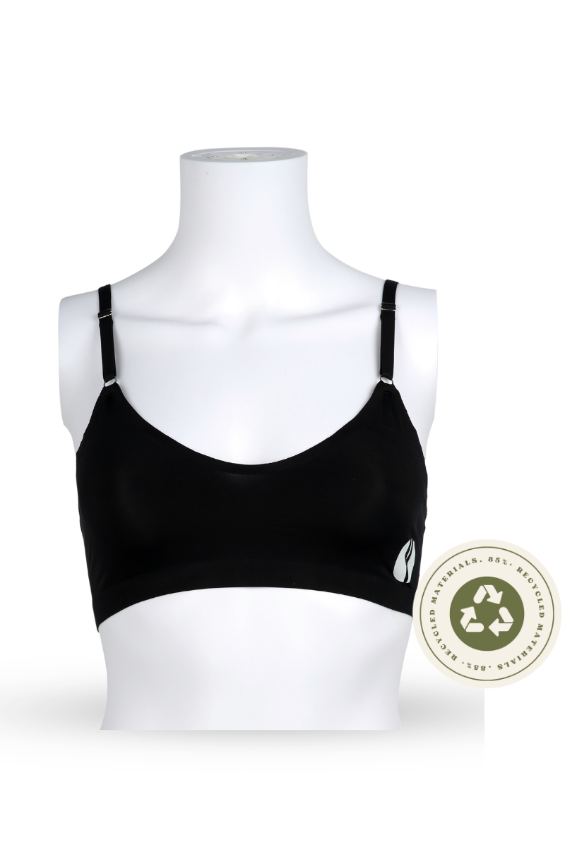 YesEco Women's Seamless Bra – Black