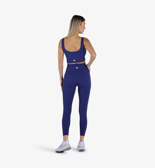YesEco Women's Active Wear Set of Bra & Legging Pants Blue