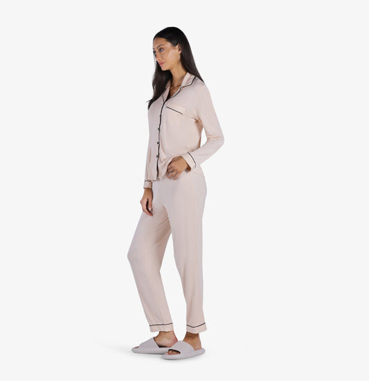 YesEco Women's Night Wear Shirt and Pant Set