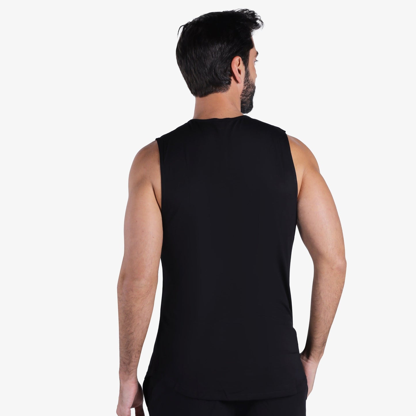 YesEco Men’s Black Athleisure Tank Top – Ultra-Soft & Sustainable
