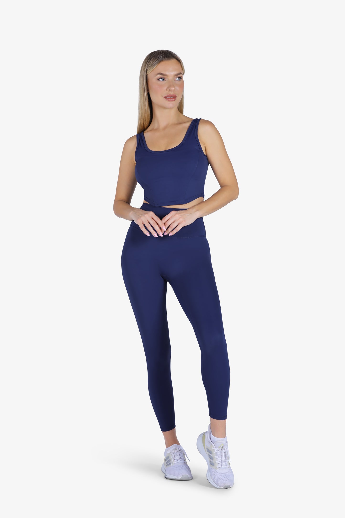 YesEco Women's Active Wear Set of Bra & Legging Pants Blue