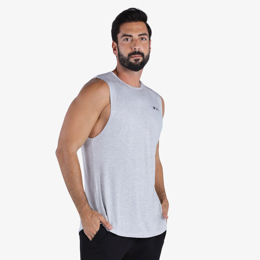 YesEco Men’s Grey Athleisure Tank Top – Ultra-Soft & Sustainable