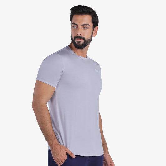 YesEco Men’s Grey Athleisure T-Shirt – Ultra-Soft & Sustainable