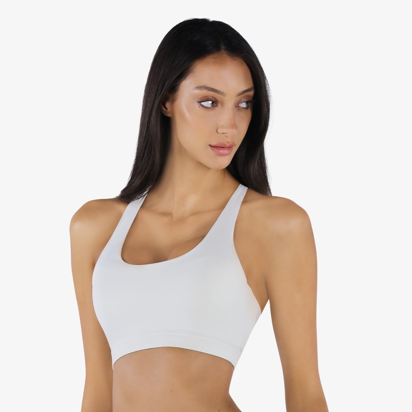 YesEco Active Wear Sports Bra White