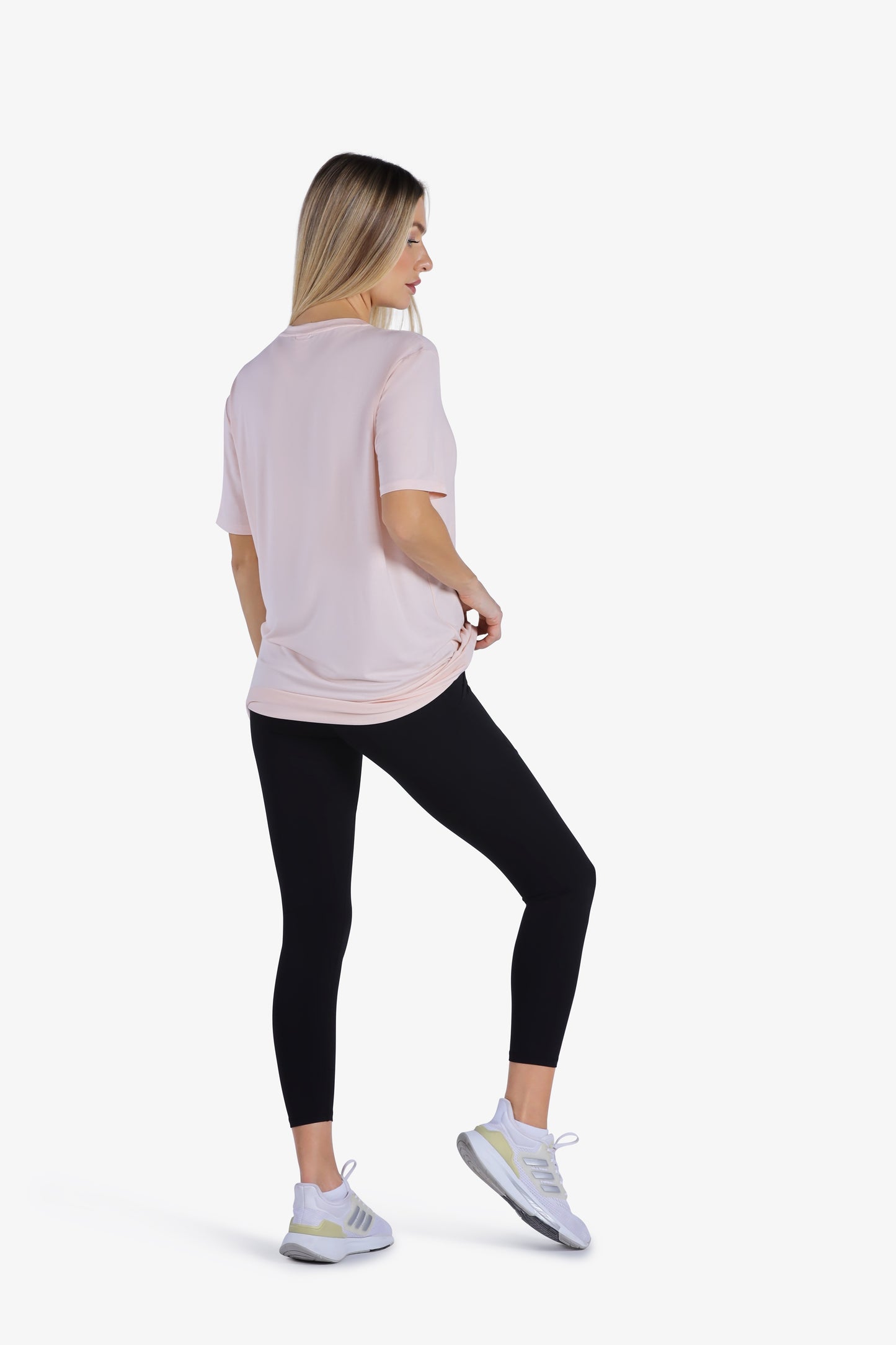 YesEco Women’s Pink Round Neck T-Shirt – Ultra-Soft & Stylish