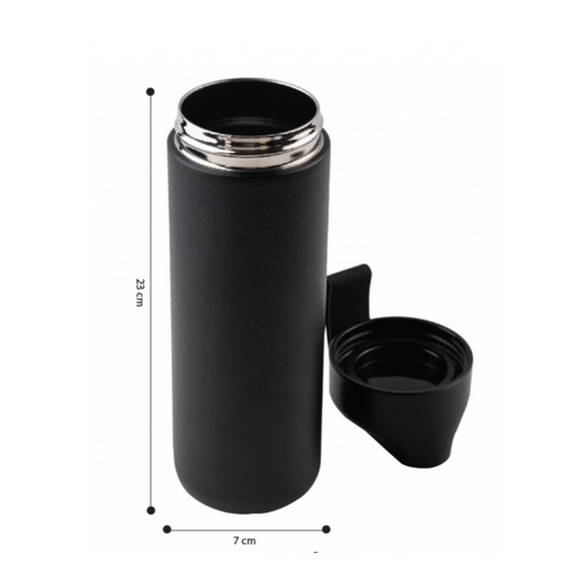 Premium Double Wall Stainless Steel Bottle with Bamboo Accessory