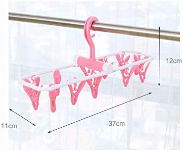 Foldable Portable Hanger Multi-Clip