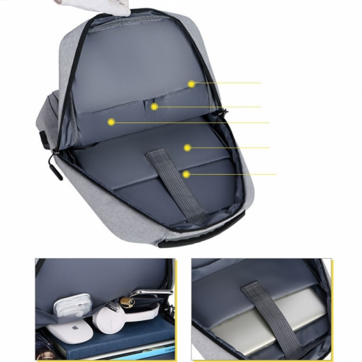Premium Laptop Bag/Backpack with Built-in USB Power Station