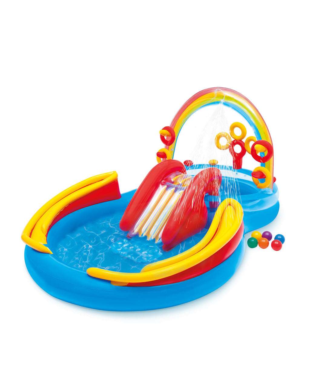 Intex Inflatable Water Pool Play Center with Slide for Kids