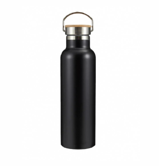 Premium Double Wall Stainless Steel Bottle with Bamboo Lid