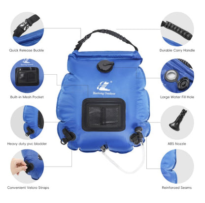 Camping Shower Bag with Solar Heating - 20L