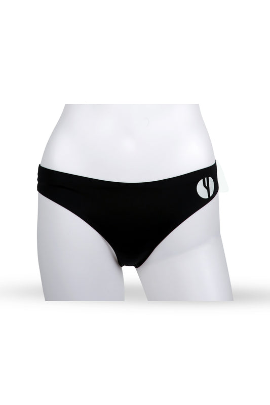YesEco Women's Black Seamless Hipster Briefs