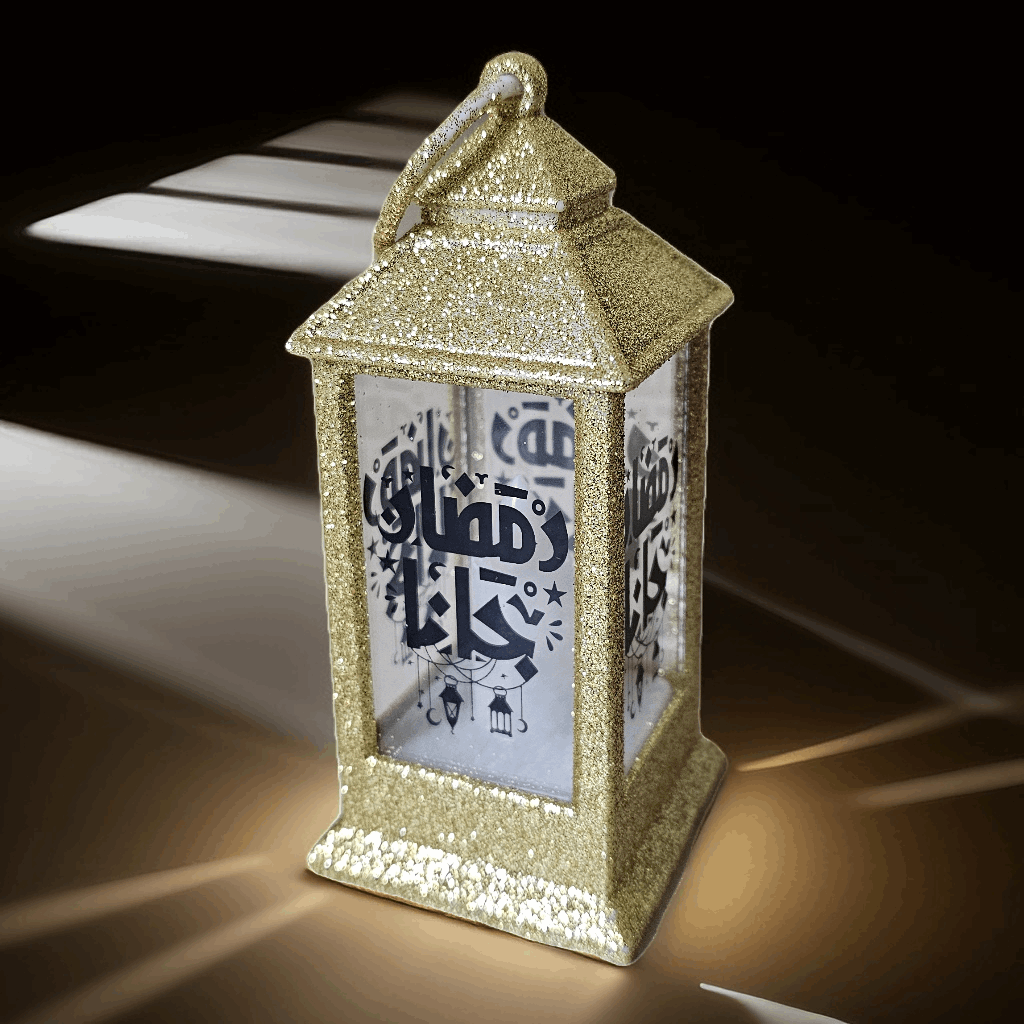 Glittery LED Ramadan Lantern