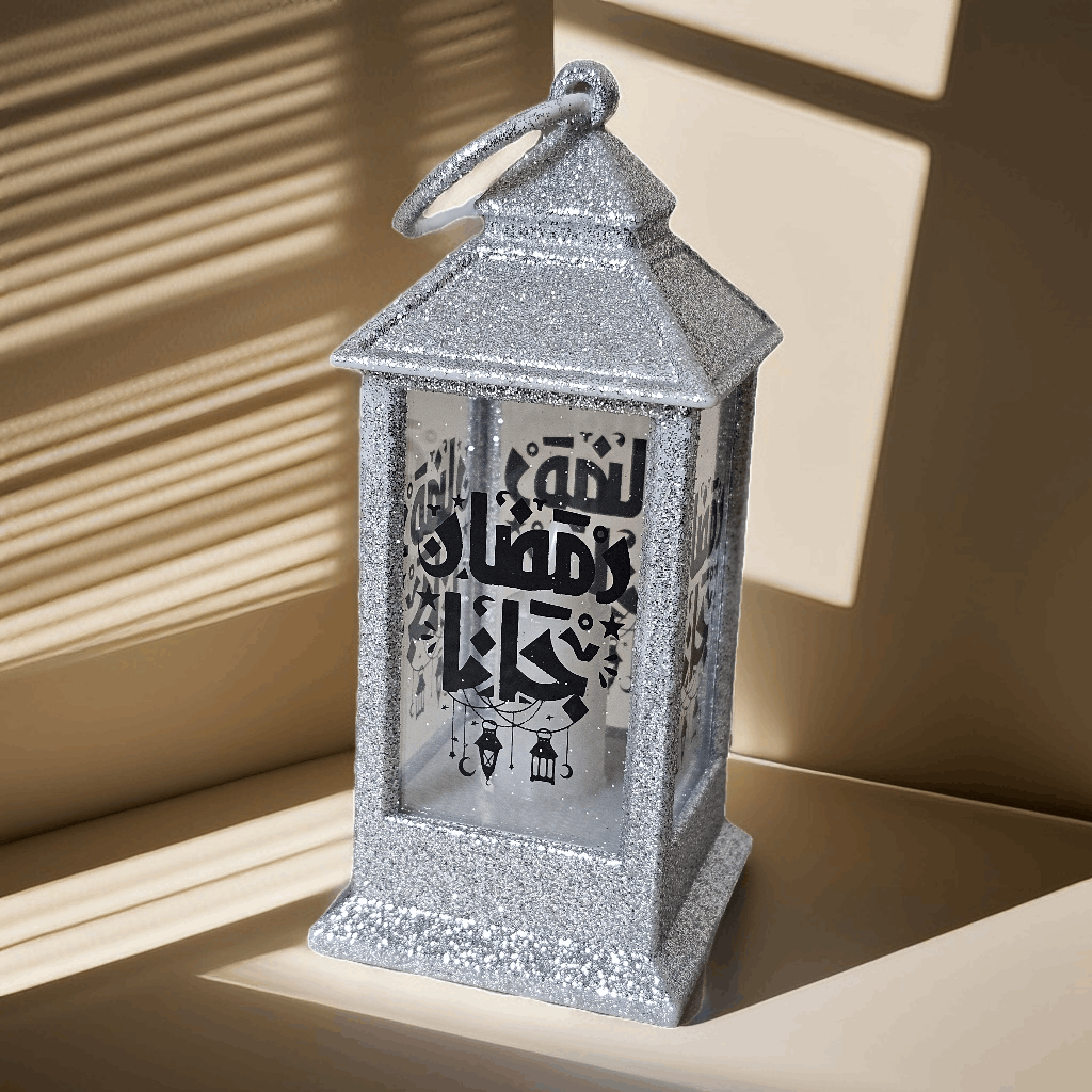Glittery LED Ramadan Lantern
