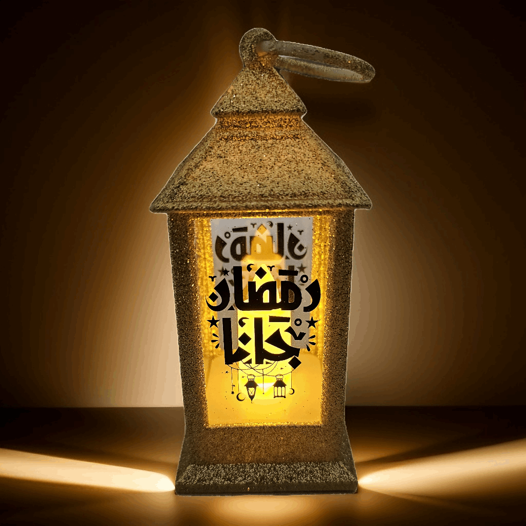 Glittery LED Ramadan Lantern