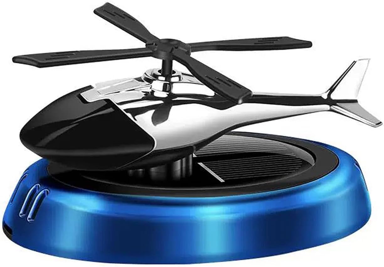 Helicopter Rotating Solar Car Perfume Air Freshener