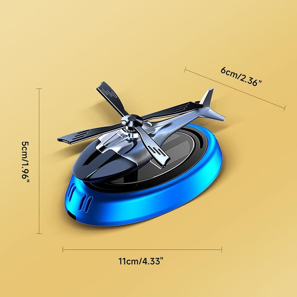 Helicopter Rotating Solar Car Perfume Air Freshener