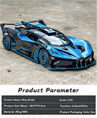 Bugatti Bolide Diecast Toy Car - Miniature Model for Kids