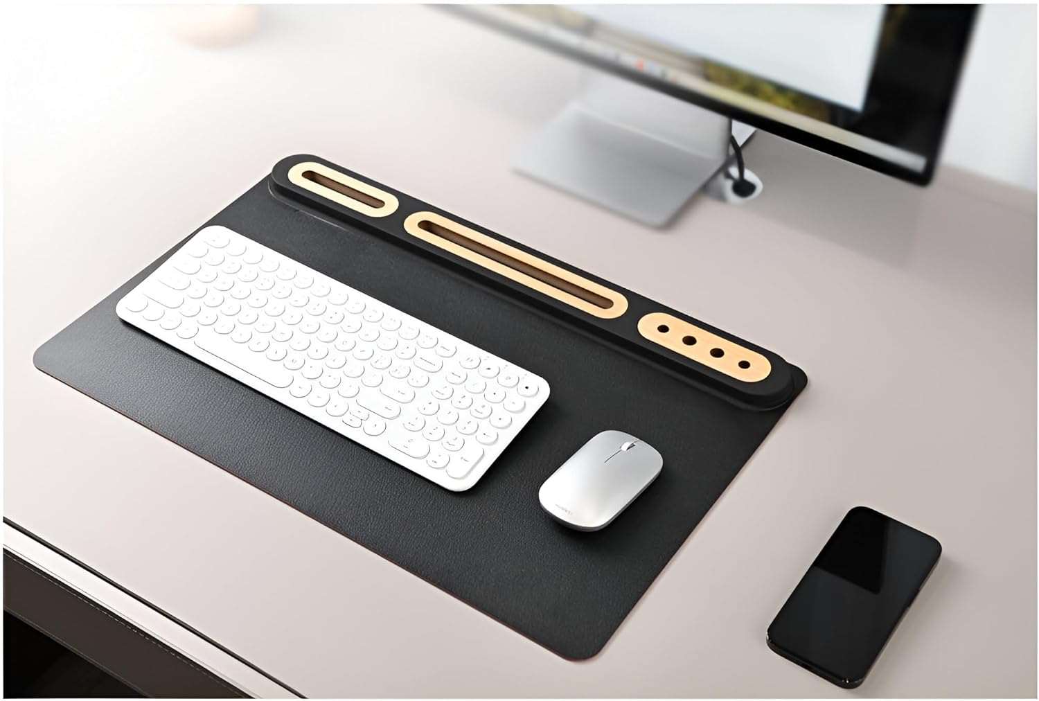 Clutter-Free Desk Mat Organizer