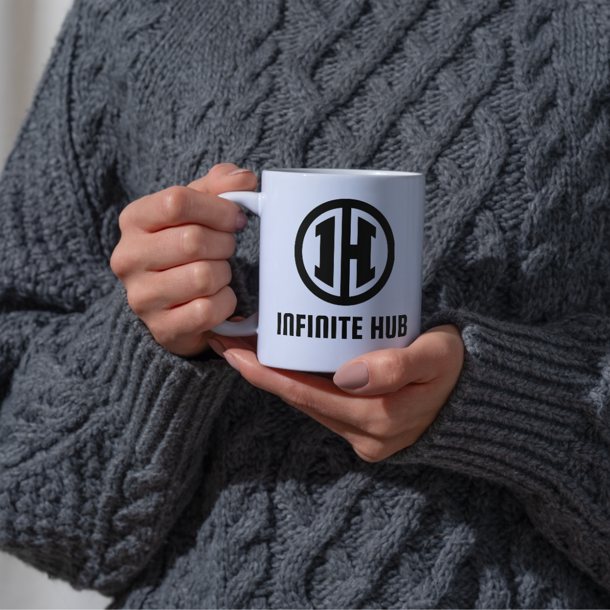 Custom Premium White Ceramic Mugs 325ml