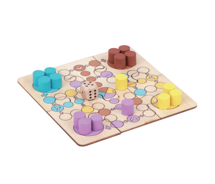 Pocket Travel Ludo Puzzle in a Tin Box