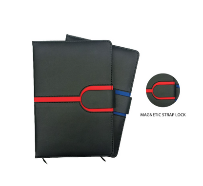 Premium A5 Notebook with Magnetic Lock Strap