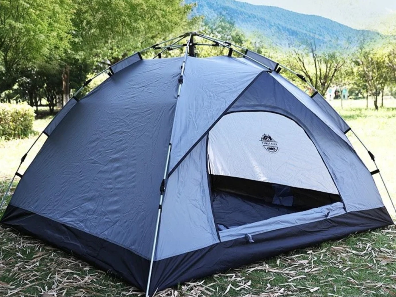 Spacious 4-Person Family Camping Tent