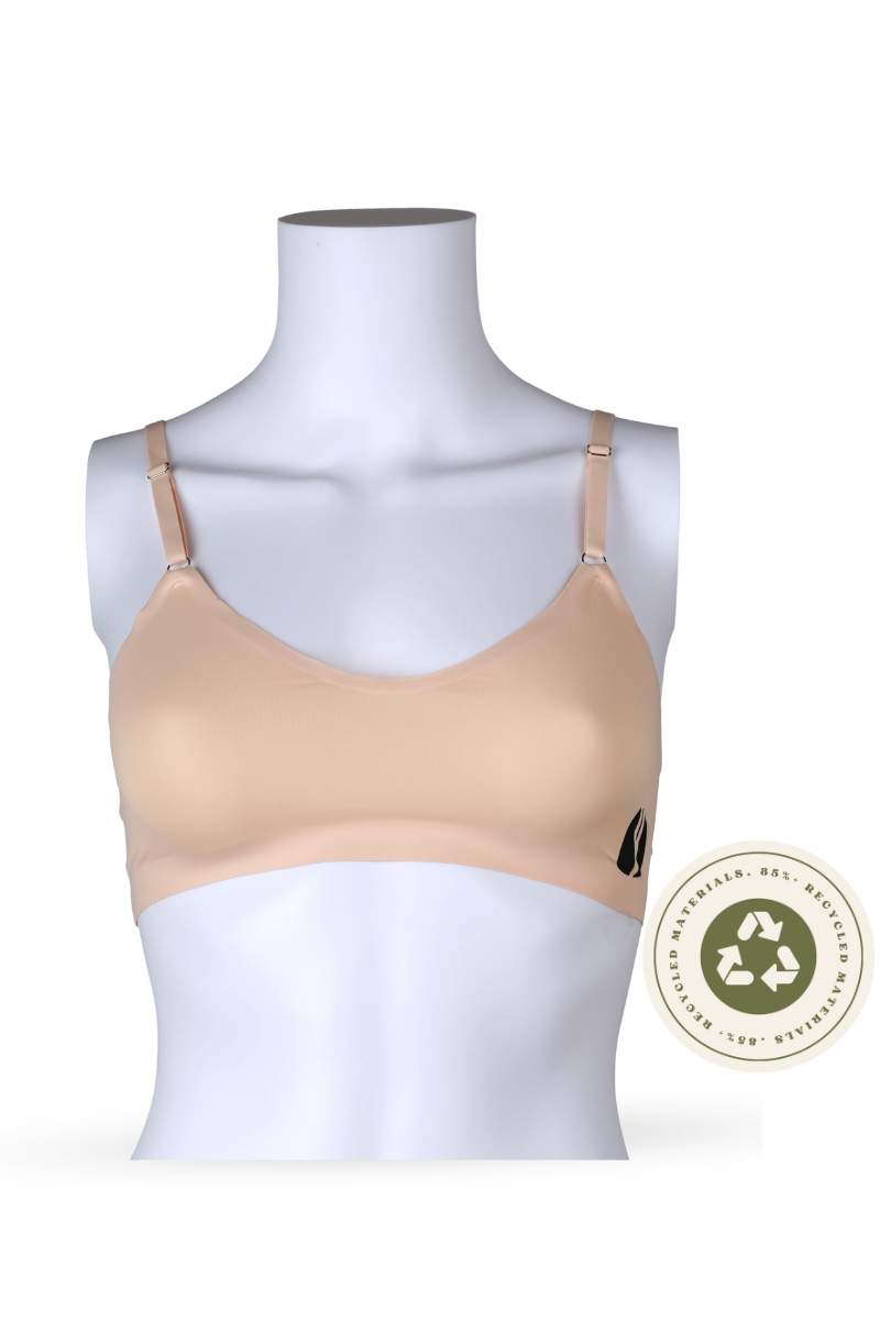 YesEco Women's Seamless Bra – Nude