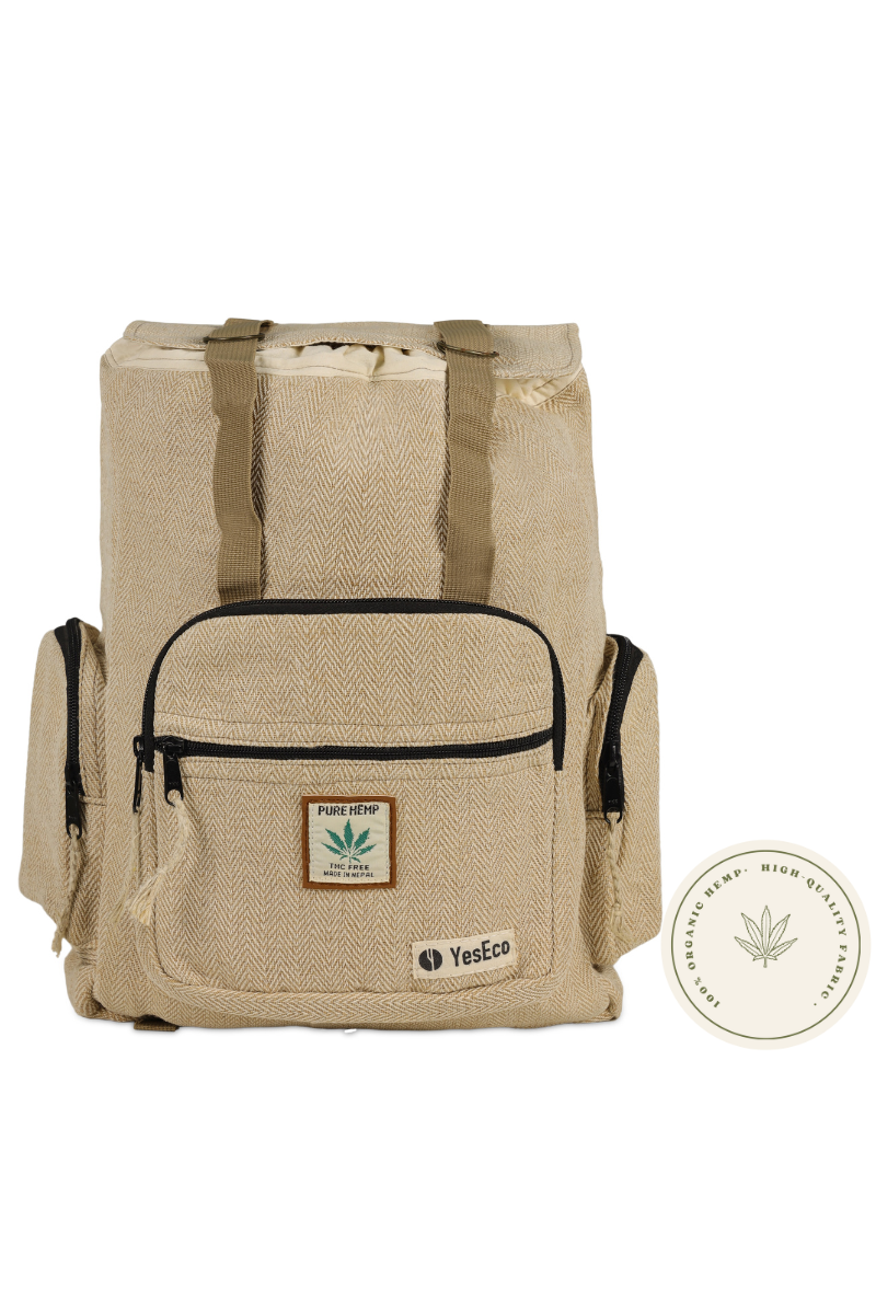 YesEco Sustainable Handmade Hemp Backpack