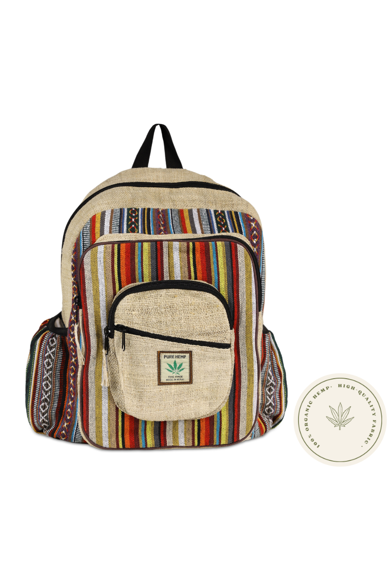 YesEco Sustainable Handmade Hemp Backpack