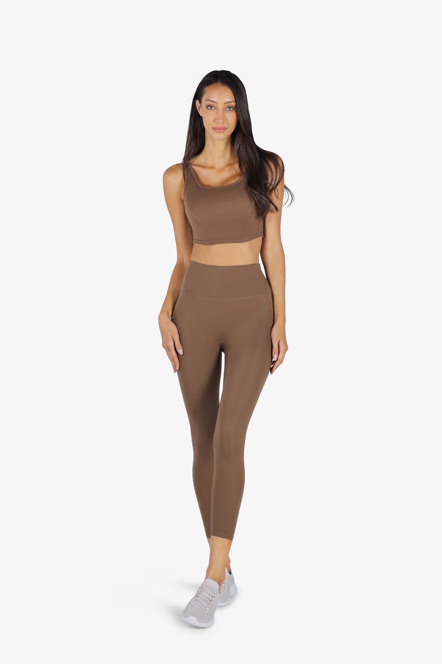YesEco Active Wear Sports Bra Brown