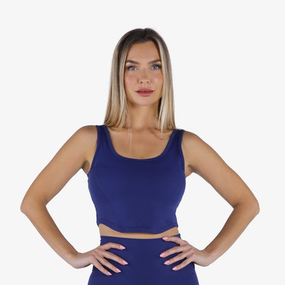 YesEco Active Wear Sports Bra Blue