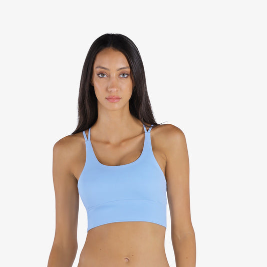 YesEco Active Wear Sports Bra Light Blue