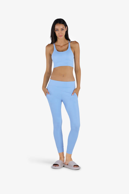 YesEco Active Wear Sports Bra Light Blue