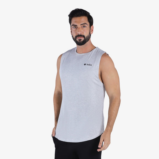 YesEco Men’s Grey Athleisure Tank Top – Ultra-Soft & Sustainable