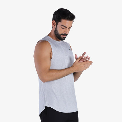 YesEco Men’s Grey Athleisure Tank Top – Ultra-Soft & Sustainable