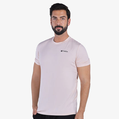YesEco Men’s Pink Athleisure T-Shirt – Ultra-Soft & Sustainable