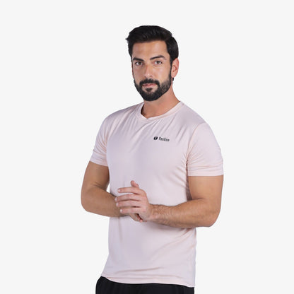 YesEco Men’s Pink Athleisure T-Shirt – Ultra-Soft & Sustainable