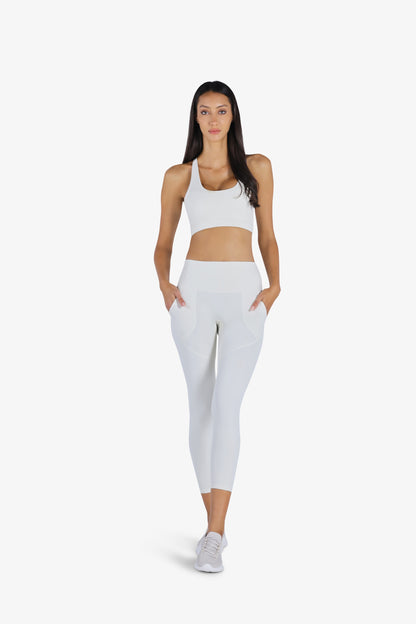 YesEco Active Wear Sports Bra White
