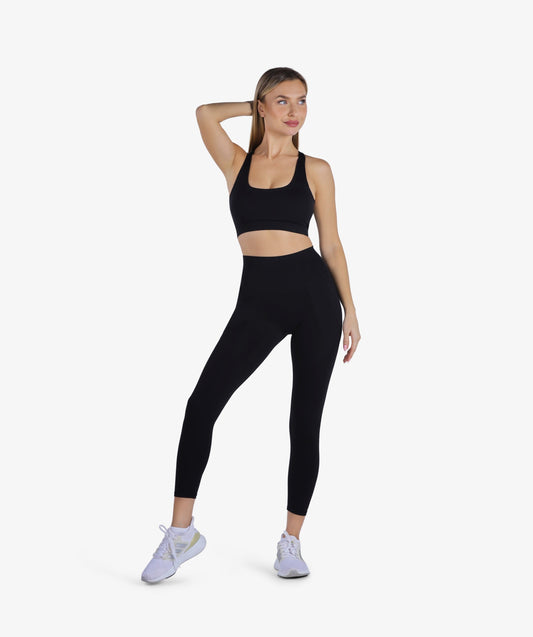 YesEco Women's Active Wear Bra Black