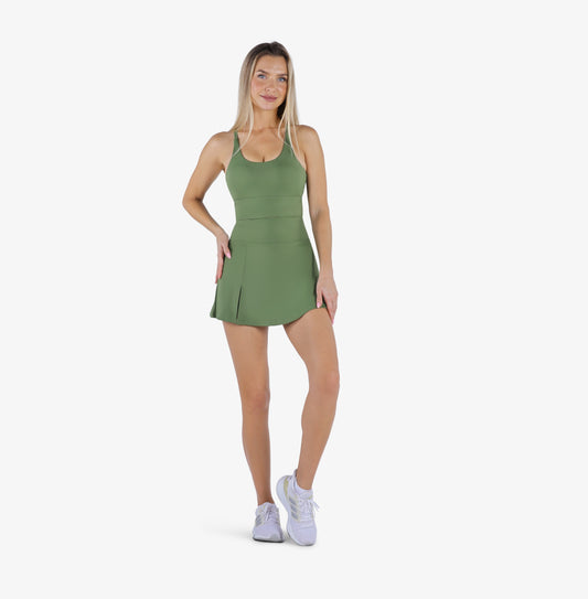 YesEco Women's Activewear Shorts Skirt Green