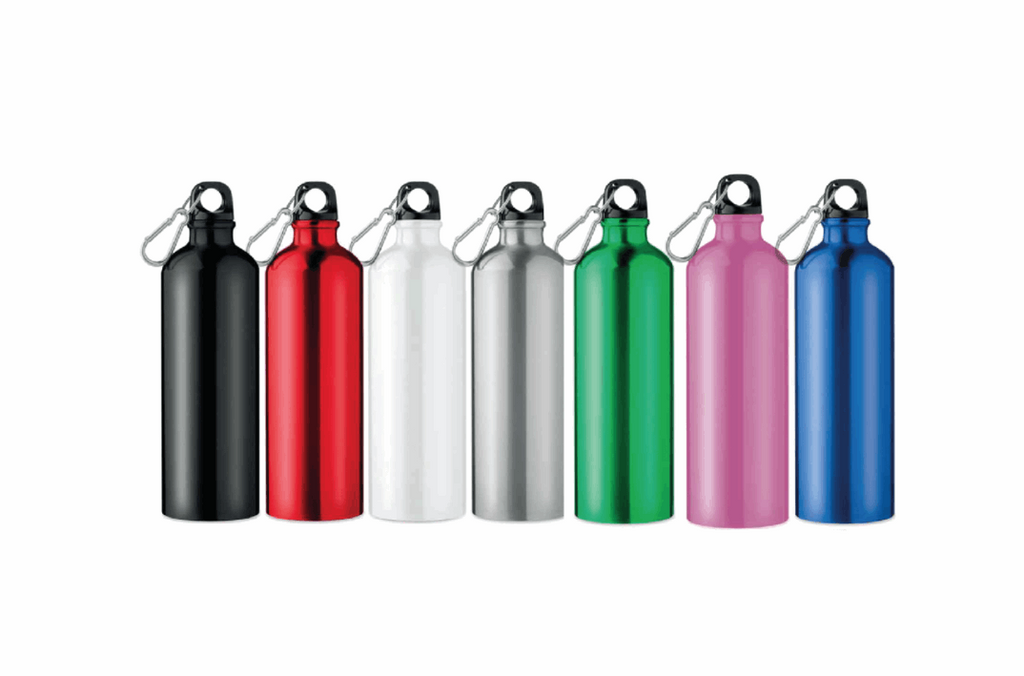 Aluminium Sports Bottle with Carabiner Hook Feature
