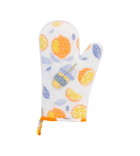 Silicone Cotton Double Layer Mitts Glove - 1 Pc