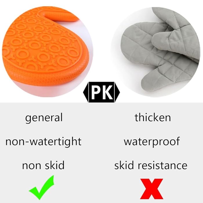 Heat Resistant Silicone Oven Glove