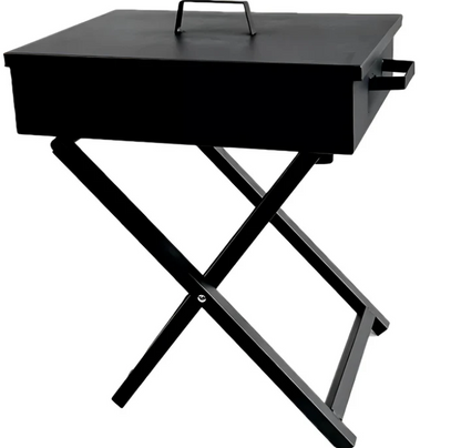 Portable X-Shape Foldable Charcoal Grill for Camping & Outdoor BBQ
